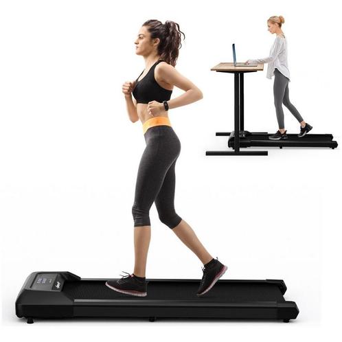 Costway Walking Pad Loopband zwart 1-6 km/u 120 kg, Sport en Fitness, Fitnessmaterialen, Ophalen of Verzenden