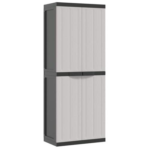 Tuinkast Grijs/Zwart 65cm - Retourdeal - 35% Korting!, Tuin en Terras, Bergingen en Tuinkasten, Nieuw, Kunststof, Ophalen of Verzenden