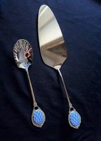 Lomonosov - Taartschep (2) - Metaal, Verguld, Porselein -, Antiek en Kunst