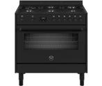 Bertazzoni MPL96L1ETNC gas fornuis met 6 branders, zwart1789, Ophalen of Verzenden, Nieuw