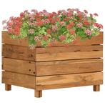 vidaXL Plantenbak verhoogd 50x40x38 cm gerecycled teakhout, Verzenden, Nieuw, Hout