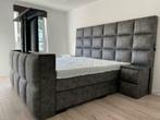 BOXSPRING NAAR JOUW BUDGET SAMENSTELLEN ? 180x200 180x210, Verzenden, Blauw, Tijdloos, 180 cm