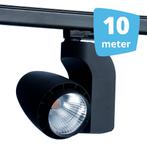 *TIP*  LED railverlichting vento zwart 10 spots + 10m rails, Nieuw, Ophalen of Verzenden