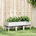 vidaXL Plantenbak met poten 120x40x42 cm polypropeen wit, Tuin en Terras, Verzenden, Nieuw, Kunststof