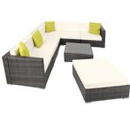 Wicker loungeset Marbella - grijs
