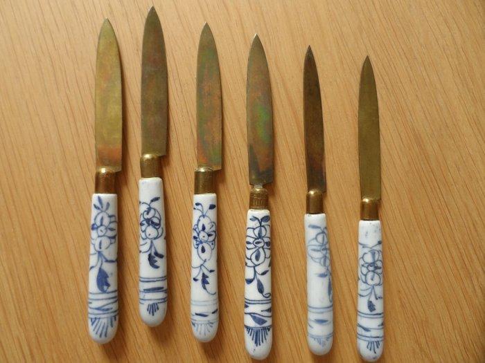 UCHATIUS-BRONCE - Fruitmes (6) - Porselein, Messing, Staal, Antiek en Kunst, Antiek | Glas en Kristal