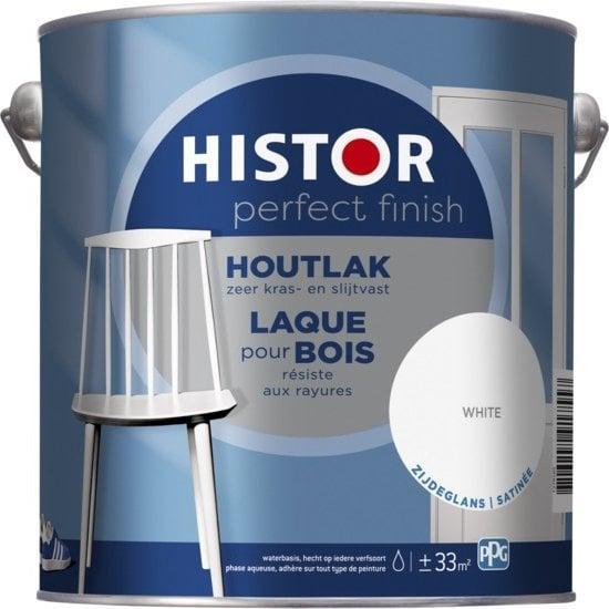 Histor Perfect Finish Houtlak Zijdeglans RAL 9005 | Gitzwart, Doe-het-zelf en Verbouw, Verf, Beits en Lak, Lak, Zwart, Nieuw, Minder dan 5 liter