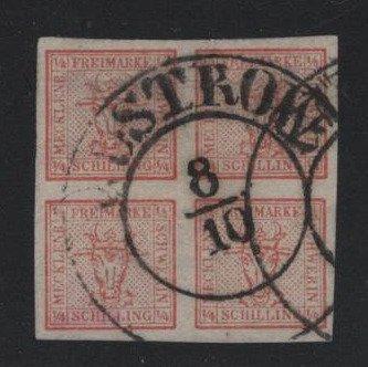 Groothertogdom Mecklenburg-Schwerin 1856 - 4/4 Schilling, Postzegels en Munten, Postzegels | Europa | Duitsland