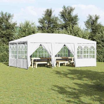 vidaXL Partytent Wit 600 x 400 x 266 cm Polyester en staal beschikbaar voor biedingen