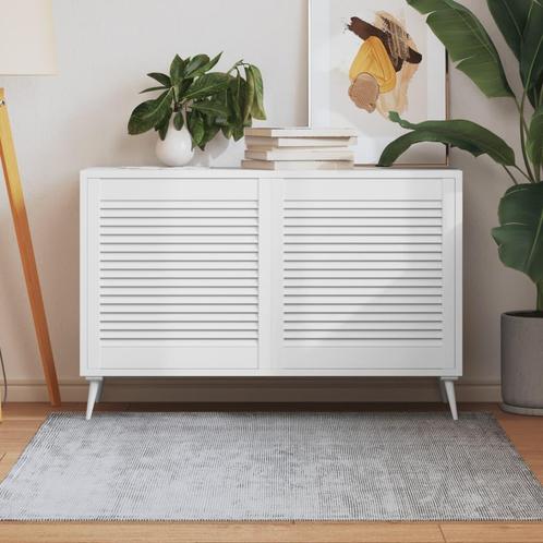 vidaXL Kastdeuren met lamellen 2 st 61,5x59,4 cm grenenhout, Huis en Inrichting, Kasten | Overige, Nieuw, Verzenden