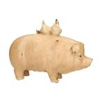 Beeldje - Pig with chickens - Hars
