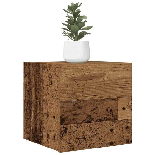 vidaXL Tv-wandmeubelen 2 st 30,5x30x30 cm oud houtkleurig, Huis en Inrichting, Kasten | Televisiemeubels, Nieuw, Overige houtsoorten