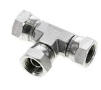 T-koppeling G3/8 Binnendraad Staal hydrauliek 400bar, Verzenden, Nieuw