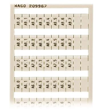 Wago Series209 - 209-967 / WSB-markeringskaart als kaart beschikbaar voor biedingen