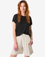 HEMA Dames t-shirt Amelie met bamboe zwart, Kleding | Dames, Verzenden, Nieuw