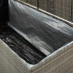 Tuinbox 180x90x75 cm poly rattan grijs (Schuurtjes-Rekken), Tuin en Terras, Verzenden, Nieuw