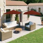 vidaXL Parasol dubbel met stalen paal 600x300 cm, Verzenden, Nieuw, Meer dan 4 meter