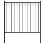 Stalen Tuinhek 170cm Zwart - Tweedekansje - Kwaliteit!, Tuin en Terras, Tuinhekken en Hekwerk, Ophalen of Verzenden, Nieuw, IJzer