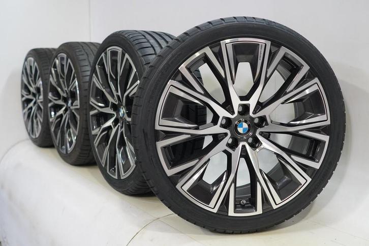 BMW 4 serie i4 G26 862i 20 inch velgen Hankook Zomerbanden N, Auto-onderdelen, Banden en Velgen, Velg(en), Gebruikt, 20 inch, Zomerbanden