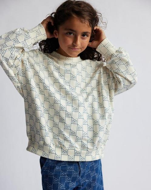 Sweater Monogram unisex cream  Minikid Maat 110 Minikid110, Kinderen en Baby's, Kinderkleding | Maat 110, Nieuw, Trui of Vest