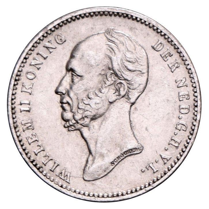 25 Cent 1848-1849 Willem II Zfr, Postzegels en Munten, Munten | Nederland, Verzenden