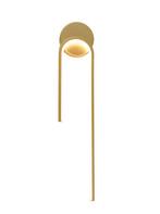 LED Wandlamp 10W Satijn Goud Rond 800 lm, Huis en Inrichting, Lampen | Wandlampen, Ophalen of Verzenden, Nieuw, Metaal
