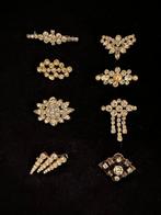 Set van 8 antieke strass-broches – circa 1930–1950 –, Antiek en Kunst
