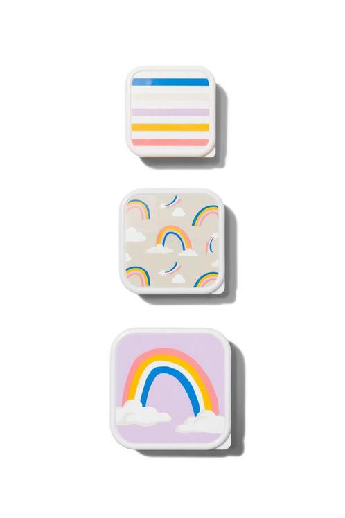 HEMA Snackbox regenbogen 3-delig korting, Huis en Inrichting, Keuken | Keukenbenodigdheden, Nieuw, Verzenden