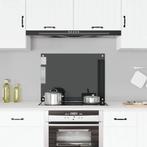 vidaXL Spatscherm keuken 80x60 cm gehard glas zwart, Huis en Inrichting, Verzenden, Nieuw