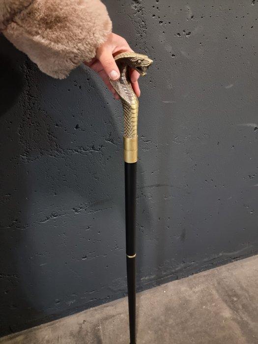 Wandelstok - Aluminium, Staal - cobra slang, Antiek en Kunst, Curiosa en Brocante