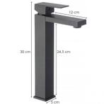 Minimalistische designkraan zwart - hoogwaardige messing..., Ophalen of Verzenden, Nieuw