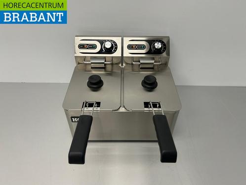 HCB RVS Dubbele Friteuse Frituur 2 x 4 liter 230V Horeca, Zakelijke goederen, Horeca | Keukenapparatuur, Nieuw in verpakking, Ophalen of Verzenden