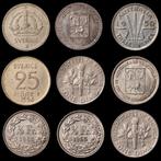 Zwitserland. 1/2 Franc 1850-1965 (9 monedas) (Zonder