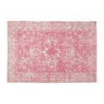 Vloerkleed washed - roze/rood - 120x180 cm