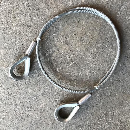 steel 8mm 700kg WLL 1,5m 6x 19 staalkabel, Muziek en Instrumenten, Licht en Laser, Verzenden