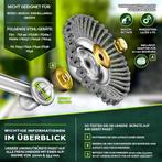 Tillvex® Onkruidborstel voor bosmaaier - RVS Borstel, Verzenden, Zo goed als nieuw