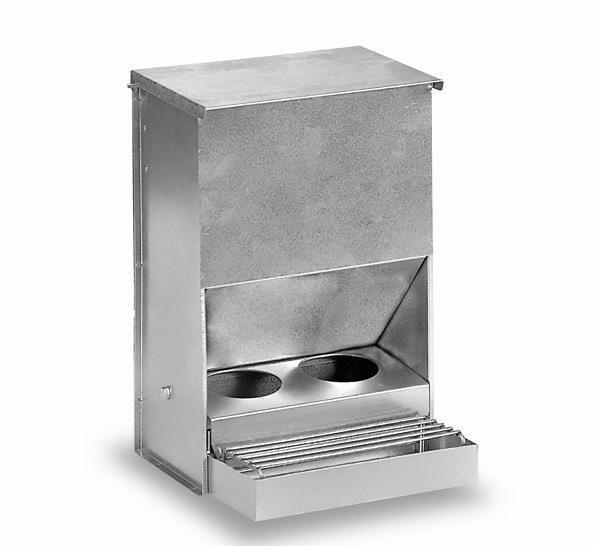 Metalen voersilo met 2 gaten - Voedersilo - Benodigdheden, Dieren en Toebehoren, Vogels | Toebehoren, Nieuw, Verzenden