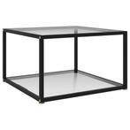 vidaXL Salontafel 60x60x35 cm gehard glas transparant, Huis en Inrichting, Tafels | Salontafels, 50 tot 100 cm, Verzenden, Nieuw