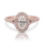 Ring - 18 karaat Roségoud -  1.35ct. tw. Diamant