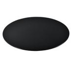Glasplaat ESG veiligheidsglas 6 mm voor tafels Ø90 cm zwart, Nieuw, Verzenden