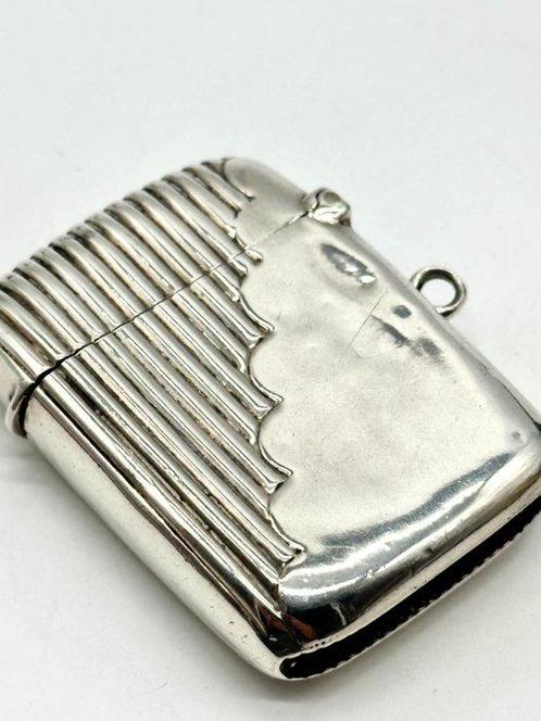 No reserve-Handgemaakte antieke zilveren Tondeldoos/Vesta, Antiek en Kunst, Antiek | Goud en Zilver