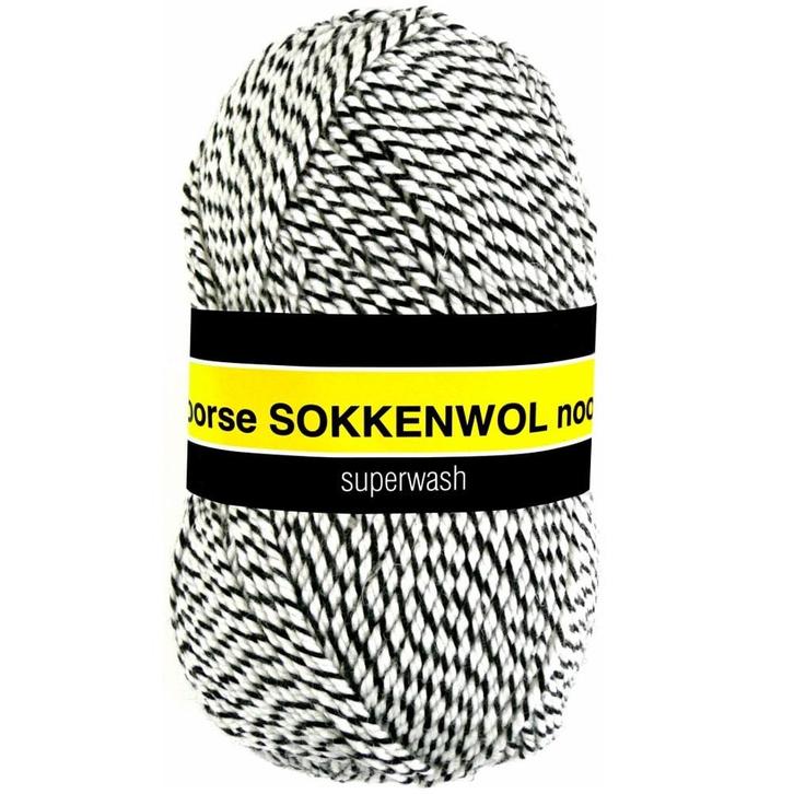 Scheepjes Noorse Wol Markoma 100g - 6845 Beige/Zwart, Hobby en Vrije tijd, Breien en Haken, Nieuw, Verzenden