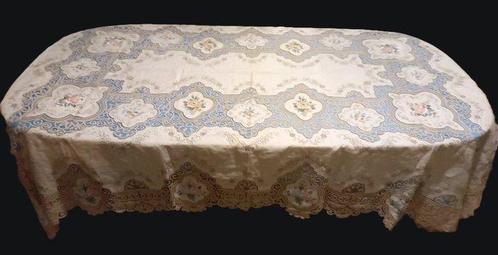 Tafelkleed (13) - 270 cm - 170 cm - Meesterwerk aan het, Antiek en Kunst, Antiek | Meubels | Tafels