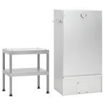 vidaXL BBQ-rookoven met tafel gegalvaniseerd staal, Tuin en Terras, Verzenden, Nieuw