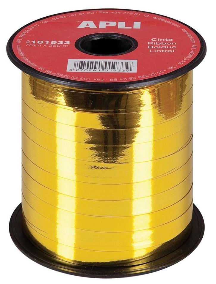 Apli Apli - sierlint - 7 mm x 250 m - goud, Zakelijke goederen, Partijgoederen en Retail | Verpakking en Verzending, Ophalen of Verzenden