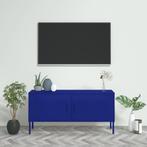 vidaXL Tv-meubel 105x35x50 cm staal marineblauw, Huis en Inrichting, Kasten | Televisiemeubels, 100 tot 150 cm, Verzenden, Nieuw