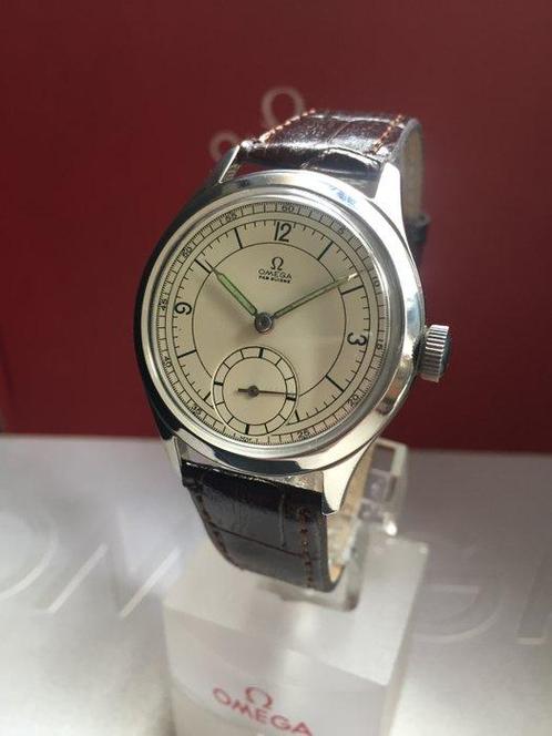 Omega - Sector Dial Calatrava Fab. Suisse Cal. 265 - Zonder, Sieraden, Tassen en Uiterlijk, Horloges | Heren