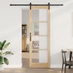 vidaXL Schuifdeur ORKDAL Bruin 78 x 232 cm Massief, Doe-het-zelf en Verbouw, Deuren en Horren, Verzenden, Nieuw