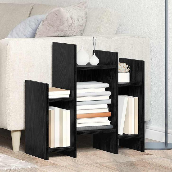 vidaXL Bijzetkast Zwart eiken 60 x 26 x 60 cm Bewerkt hout, Huis en Inrichting, Kasten | Buffetkasten, Nieuw, Overige houtsoorten