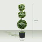 TRUUSK Kunstplanten In Pot - Kunststof Bladeren - Beflockte, Verzenden, Nieuw
